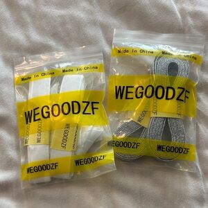 White and Gray Sneaker Laces